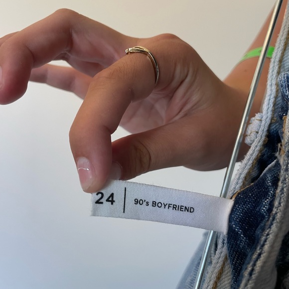 BLEACHED PACSUN JEANS SIZE 24 - Picture 4 of 5